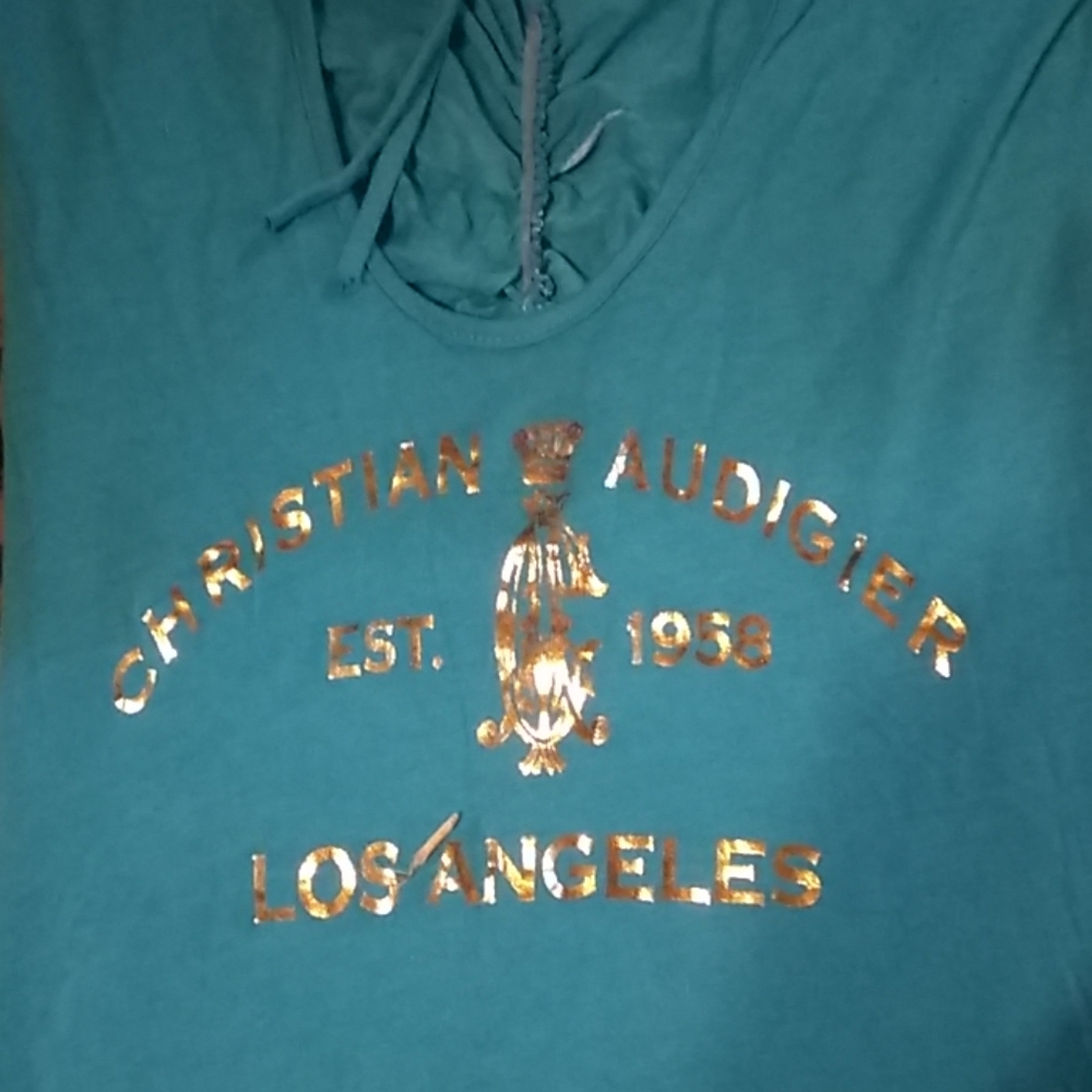 NWT Christian Audigier open back tattoo tee (XS) - Picture 6 of 8